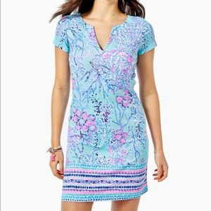 Lilly Pulitzer Sophiletta UPF 50 Dress in Blue Ibiza Now You Sea Me